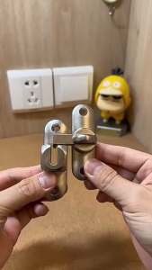 Door Latch Doors Lock 90 Degree Right Angle Door Latch Buckle Hasp Sliding Lock Barrel Bolt Hardware Safety Door Bolt