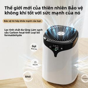 Máy Lọc Không Khí HEPA Với Công Nghệ Ion Âm Cho Phòng Lớn Loại Bỏ Bụi Lông Thú Cưng Khói Bụi Mùi Hôi Máy Lọc Không Khí Chạy Bằng USB Với Khả Năng Điều Chỉnh Nhiều Tốc Độ
