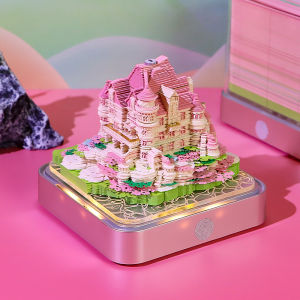3D Paper Sculpture Postcards Love Castle Light Box Panoramic Birthday Gift for Boyfriend Girlfriend Cute Warm Yumso