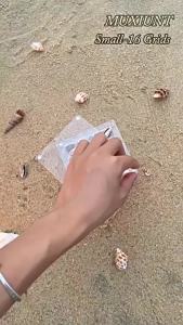 Acrylic Square Shell Storage Box Transparent Sea Shell Display Cabinet Mini Beach Stone Decorative Storage Frame Storage Case