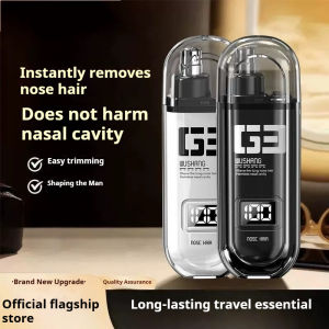 Mens Electric Charging Nose Hair and Ear Hair Trimmer Portable Electric Nose Hair Trimmer Mini Compact Design Fast Charging