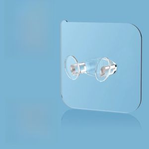 Strong Adhesive Badminton Racket Display Stand Wall Mounted Storage Hook No Drilling Required Sticky Hook for Hanging Rackets