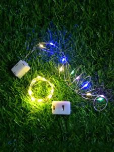 LED Fairy Lights Copper Wire String Lights Battery Powered Warm & Multicolor Mini Garland For Wedding Party Gift Box Decoration