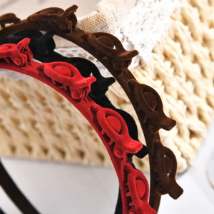 FH-C1452 Bando 2in1 Jepit Beludru Aksesoris Fashion Rambut Wanita Korea / Bando Wanita Dewasa