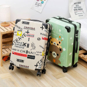 20 Inch Fashionable Travel Suitcase with Combination Lock for Students Going to Boarding Schools Large Capacity Womens Pullman