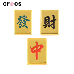 2023 New Hole Shoe Flower Accessory DIY Mahjong Metal Shoe Buckle Wealth And Intelligence Star Decorative Buckle