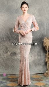Vanya Dress Pesta Wanita Payet/Gaun Wanita Prom Night