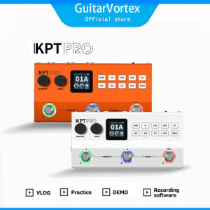 KPT Pro 120 Presets 60 AMPs 25s Looper Upgrade from Tank G Portable Guitar Multi-Effects Processo