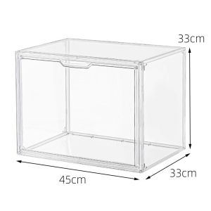Acrylic Large Capacity Storage Box Display Cabinet Home Use Dustproof Organizer for Handbags Sealed Clear Storage Shelf