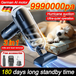 【999000PA Hurricane suction】Wireless Vacuum Cleaner For Car Vacuum Cleaner Portable Vacuum Cleaner Portable Handy Use For Car & Home 6 in 1 small Vacuum Cleaner 6000mAh 3800W Strong Suction car vacuum cleaner portable Portable vacuum cleaner for car
