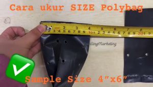 25pcs White Polybag Size 16X16 Polibeg Plantation Bag with UV Nursery