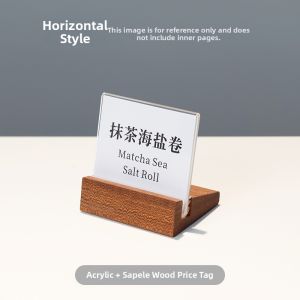QINLEYI | Acrylic Display Stand with Wooden Base