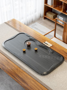 ธรรมชาติ Jinxi สีหิน ถาดชาขนาดใหญ่ใช้ในบ้าน เรียบง่าย ดีไซน์ ห้องนั่งเล่นสไตล์การระบายน้ํา High End สีหิน กระดานโต๊ะน้ําชา