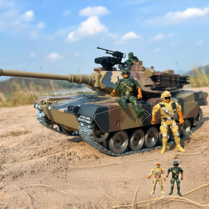Remote Control Tank Model Metal Tracks Can Fire & Smoke Chargeable