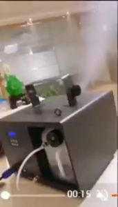 เครื่องหมอกควันขนาดเล็ก 1500W ผู้ใช้งานปกติ เอฟเฟค KTV คลับ เสียงที่ดี เหตุการณ์