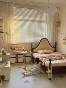 XILIMEI | Retro Vintage Children Bed 1.5m