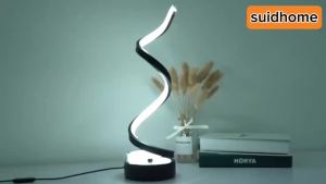 Table Lamps for Living RoomModern Spiral Dimmable LED Table Lamp Small Bedside Lamps Nightstand Lamp for Bedroom Office Home