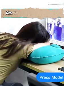 Inflatable Travel Pillow Air Pillow Nap Cushion Pillows Car Plane Outdoor Travel Camping Foldable Portable Pillow Tourism Supplies