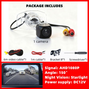 Rear View Backup Camera Reverse CVBS or AHD License Plate Light Parking Safety Fits Toyota Corolla Altis E140 E150 2007-2013