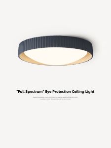 NSWR | Minimalist Retro Round Ceiling Light Full Spectrum Eye Protection French Style