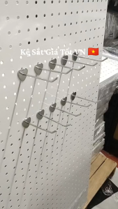 {COMBO} Móc trái tim 1 chấu cài tấm tôn đục lỗ cài bảng Pegboard treo phụ kiện đa năng