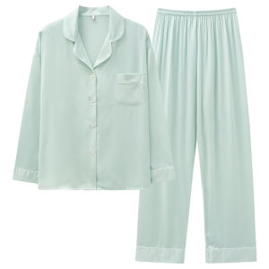 Bộ đồ ngủ MiiOW cho nữ làm bằng lụa băng phong cách đơn giản thoải mái