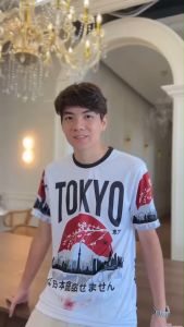 เสื้อยืดพิมพ์ลาย Bangkok x Japan สไตล์ญี่ปุ่น  ใส่สบาย ไม่ร้อน เนื้อผ้าไมโครเกรดดี