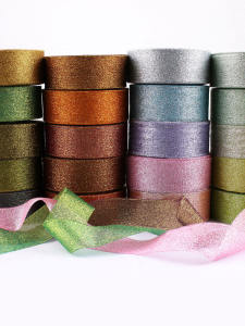 Gold Ribbon Rose Flower Onion Border Butterfly Knot Decoration Cake Wrapping Material Satin Ribbon Silk Ribbon Home Fabric