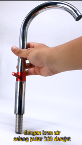 ACEBEST Kran Angsa / Kran Cuci Piring / Kran Wastafel Tancap Bawah 360° JS 137