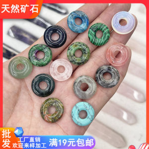 สร้อยข้อมือหินธรรมชาติ จี้หินอัลฟ่า หยกสีฟ้า หยกพิเศษ เครื่องประดับ DIY ลูกปัดรูปไข่ โซ่ห้อย สร้อยข้อมือ เครื่องประดับแฟชั่น