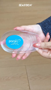 PORON & Silicone Heel Cup Pad Plantar Fasciitis Gel Heel Inserts Foot Care elasticl Cushioning 1pair
