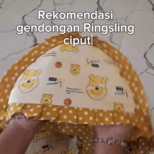 Gendongan Bayi Ring Sling Karater Lucu Kekinian Bahan Lembut Warna Menarik