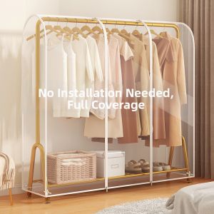 Dust-proof Transparent Clothes Rack Cover