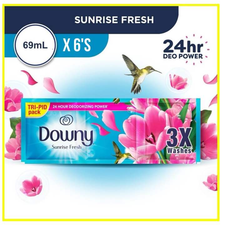 DOWNY Laundry Fabric Conditioner | SUNRISE FRESH | 69ML X 6 Sachets ...