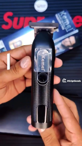 Kemei Electric Trimmer Hair Clipper Professional Nose Hair Trimmer Rechargeable Shaver Salon Stainless Steel Blade Hair Cutting Machine for Men Barber Razor KM-1760