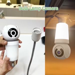 V380 Pro CCTV Bohlam 1080P WiFi Night Vision IP Kamera Keamanan untuk Rumah Koneksi Nirkabel Telepon