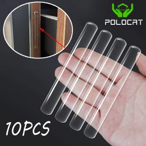 Polocat Dải Chống Va Chạm Silicon Tự Dính Trong Suốt Chống Va Chạm Miếng Dán Bảo Vệ Cho Góc Tủ Phía Sau Cửa