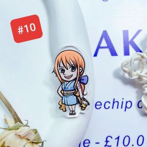 卡通动漫海贼王亚克力胸针 帽子背包书包笔盒服饰挂件 Diy别针徽章配件 Onepiece Brooch Acrylic Children Badge Pin School Pencil Bag Hat Kerongsang Hiasan Topi Beg Sekolah XZ57