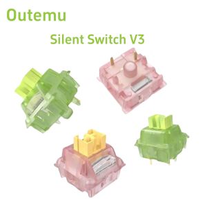 Outemu Silent Peach V3 Switch Silent Lemon V3 Switch Linear Tactile 5Pin Axis Hot swap for Mechanical Keyboard Gaming Switch DIY