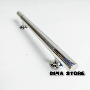 ( 1 Dosin ) 12 Biji Handle Suling Bulat Stainless Stell Laci Lemari Jendela Kitchen Set Tarikan Minimalis Dop Natural Anti Karat