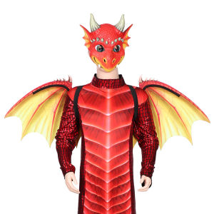 Adult Dragon Mask Wing Set Cute Festival Dance Performance Props Childrens Stage Performance Costumes Angel Wings Back Strap on