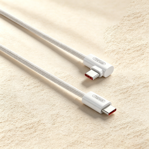 NNBILI 100W USB-C 90 ° Cáp Sạc Khuỷu Tay Đồng Bộ Hóa Dữ Liệu Siêu Nhanh Cho iPhone Samsung Huawei POCO Realme - Cáp Trò Chơi Type C To Type C