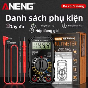 ANENG | Máy Đo Vạn Năng Kỹ Thuật Số ANENG SZ308 Độ Chính Xác Cao 1999 Số Đo Đa Chức Năng Đo Điện Áp Dòng Điện Điện Trở AC/DC Dùng Cho Việc Sửa Chữa Điện Tự Chế