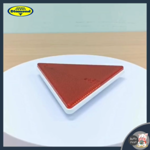 แผ่นทับทิมสะท้อนแสง ทับทิมสะท้อนแสง ติดรถพ่วง รถบรรทุก ทับทิมสะท้อนแสงสามเหลี่ยม ตราเพชร Diamond (11-796)