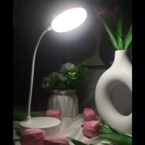 LED Portable Dimmable Table USB Powered Eye-Caring Warm White Light Perfect for Home Office Reading Study Protection LED Bedside