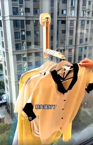 Foldable Drying Rack For Clothes Retractable Wall Mounted With Suction Cup No Drill Easy To Install