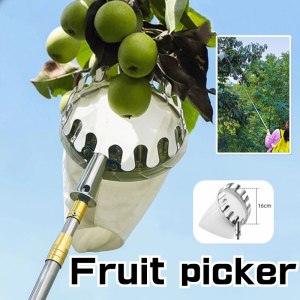 Fruit Picker Convenient Horticultural Tools Apple Orchard High Tree Fruit Picking Durable Metal Picking Tools