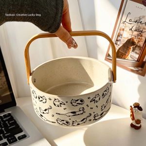 Cute Retro Japanese Design Fruit Basket for Birthday Gift