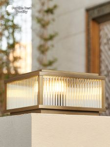 VINCAN | Solar Outdoor Copper Column Light