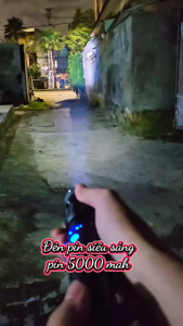 Đèn pin siêu sáng P70 độ sáng 1500lumen chống nước vỏ nhôm tản nhiệt có thể sạc tuổi thọ pin dài dung lượng lớn 5000mah MLH